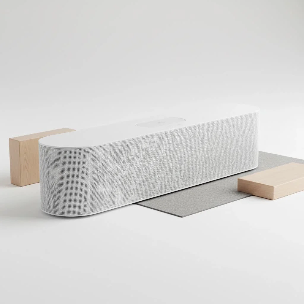 Bowers & Wilkins Panorama 3 soundbar on a TV stand