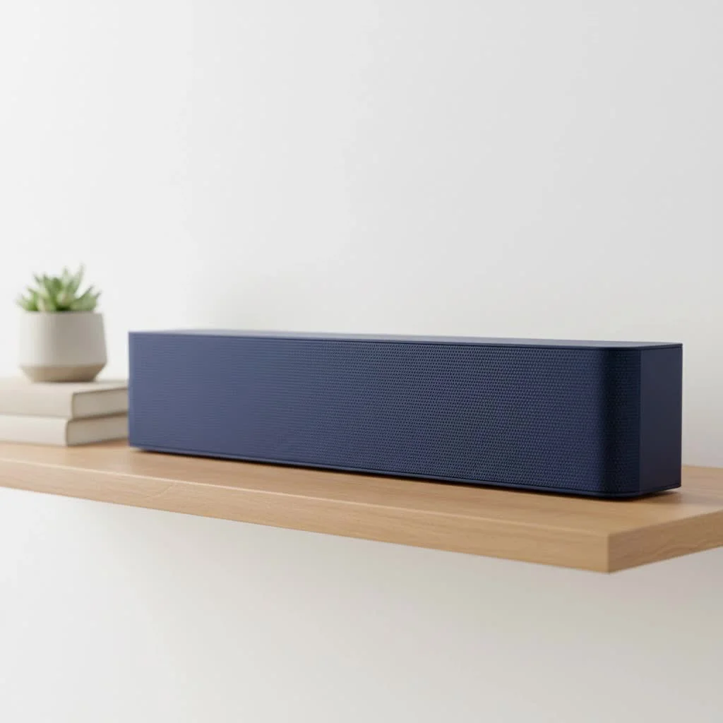 Sound bar Bluetooth speaker on a TV stand