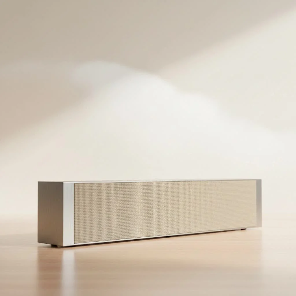 Dolby Atmos soundbar setup in a modern living room