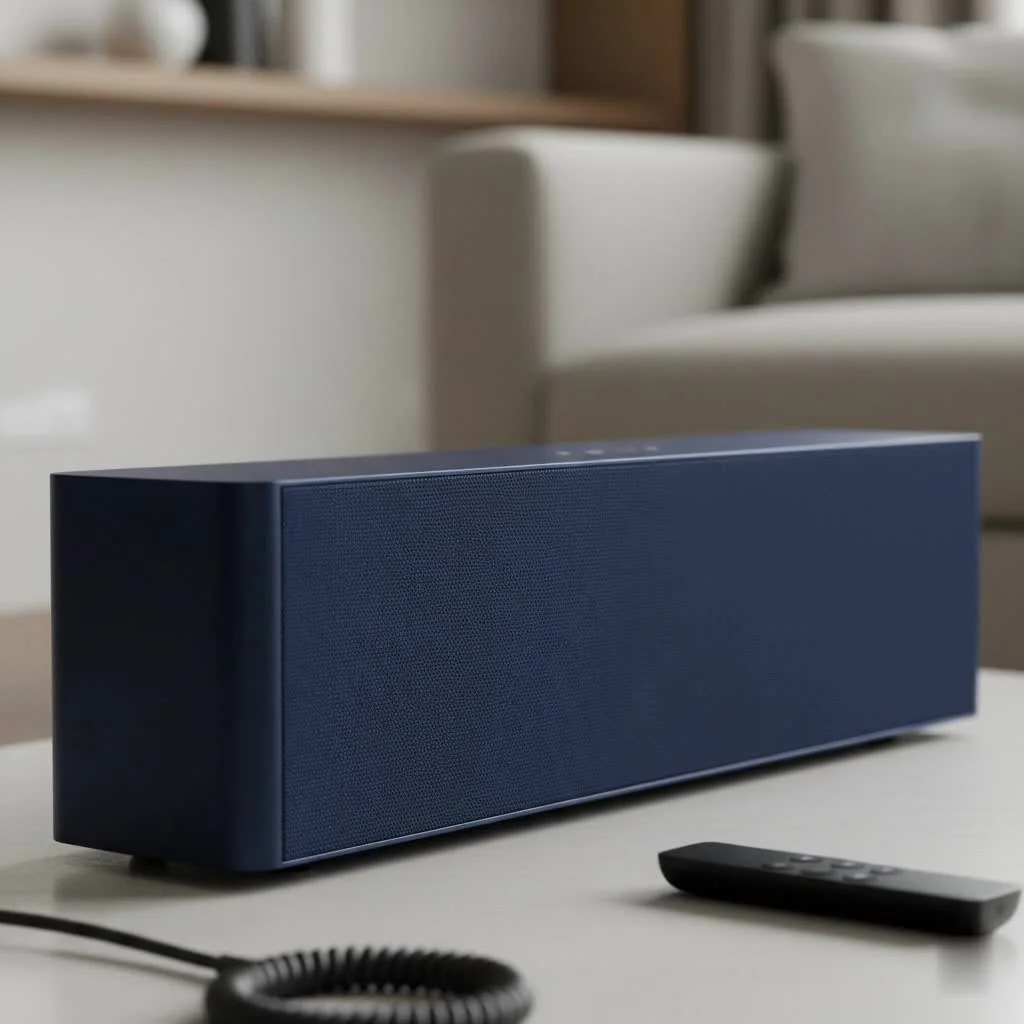 Sound bar system with subwoofer and satellite speakers