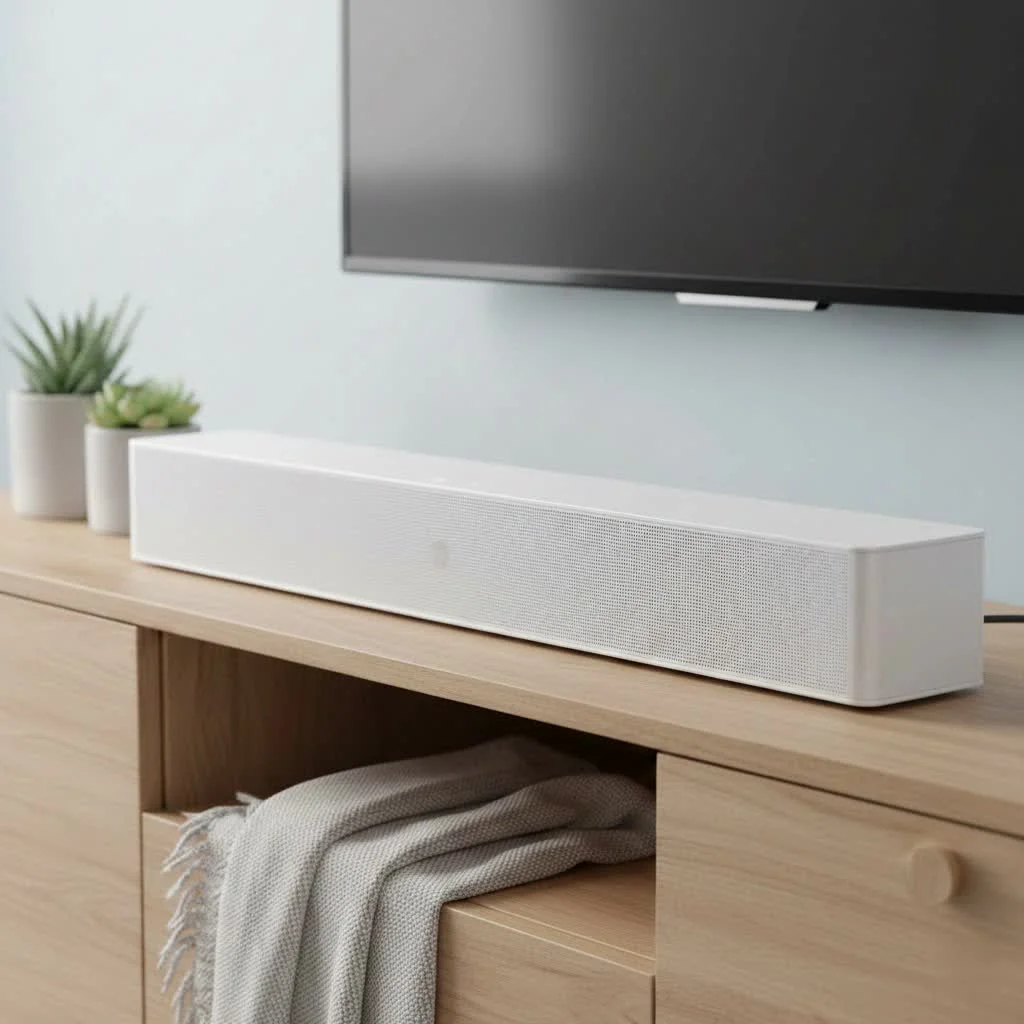 Wireless sound bar for TV with a sleek design